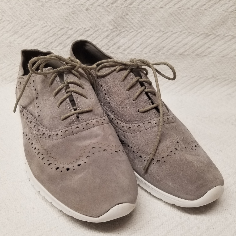 NEW Cole Haan Zerøgrand Wingtip Oxford Gray 11B Style W14477
